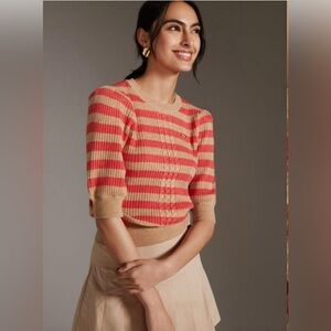 Scotch & Soda Short Puffed-Sleeve Knit Shirt